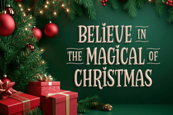 Christmas Twinkles Font PNG with transparent background - Preview 2