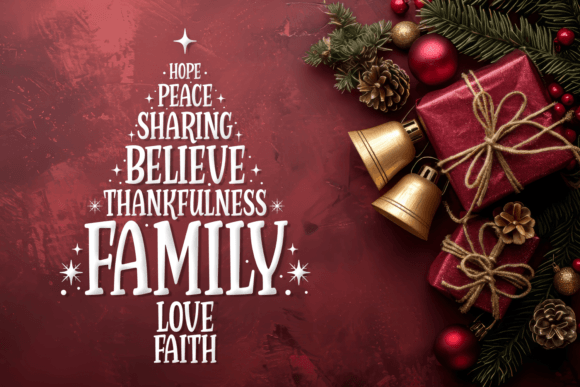 Christmas Twinkles Font PNG with transparent background - Preview 3
