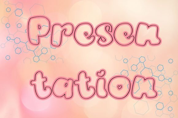 Chunky Pop Line Font PNG with transparent background - Preview 5