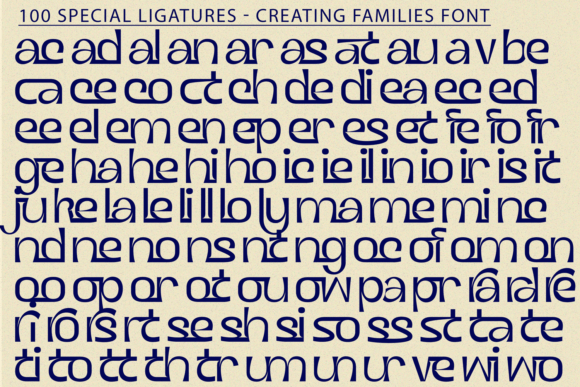 Creating Families Font - Preview 6