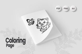Cute Cat Coloring Page 05 Graphic by shadoweeekhan · Creative Fabrica