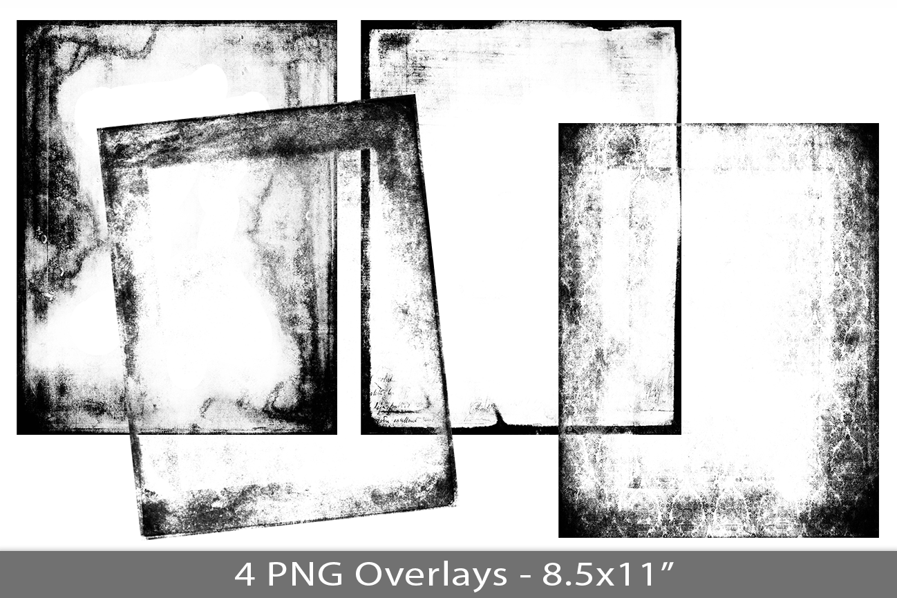 Distress Frame PNG Overlay