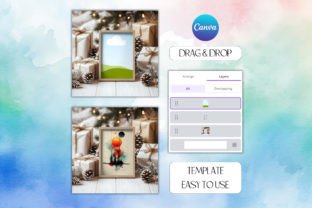 Drag & Drop Frame Template Canva Mockup Graphic by LostDeLucky ...