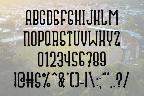 Fly Ball Font - Preview 1