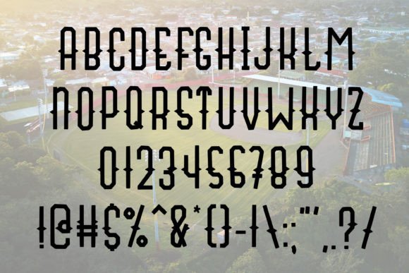 Fly Ball Font - Preview 3