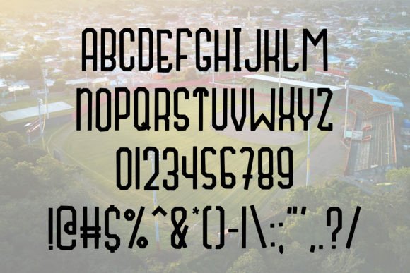 Fly Ball Font - Preview 4