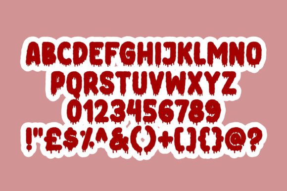Ghostic Sours Font PNG with transparent background - Preview 2