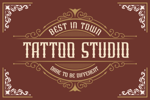 Gothic Creative Font PNG with transparent background - Preview 1