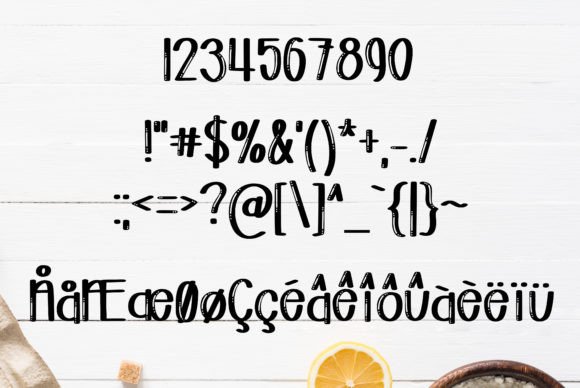 Grandma's Cookies Font PNG with transparent background - Preview 2
