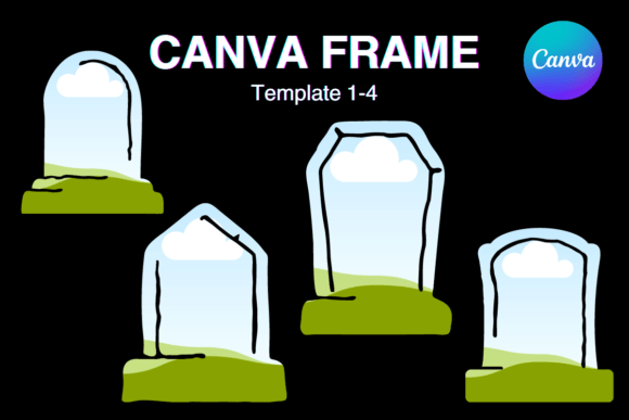 Gravestone Canva Frame Halloween Photo_1