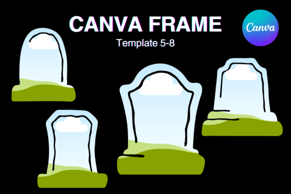 Gravestone Canva Frame Halloween Photo_2