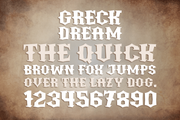 Greck Dream Font - Preview 4