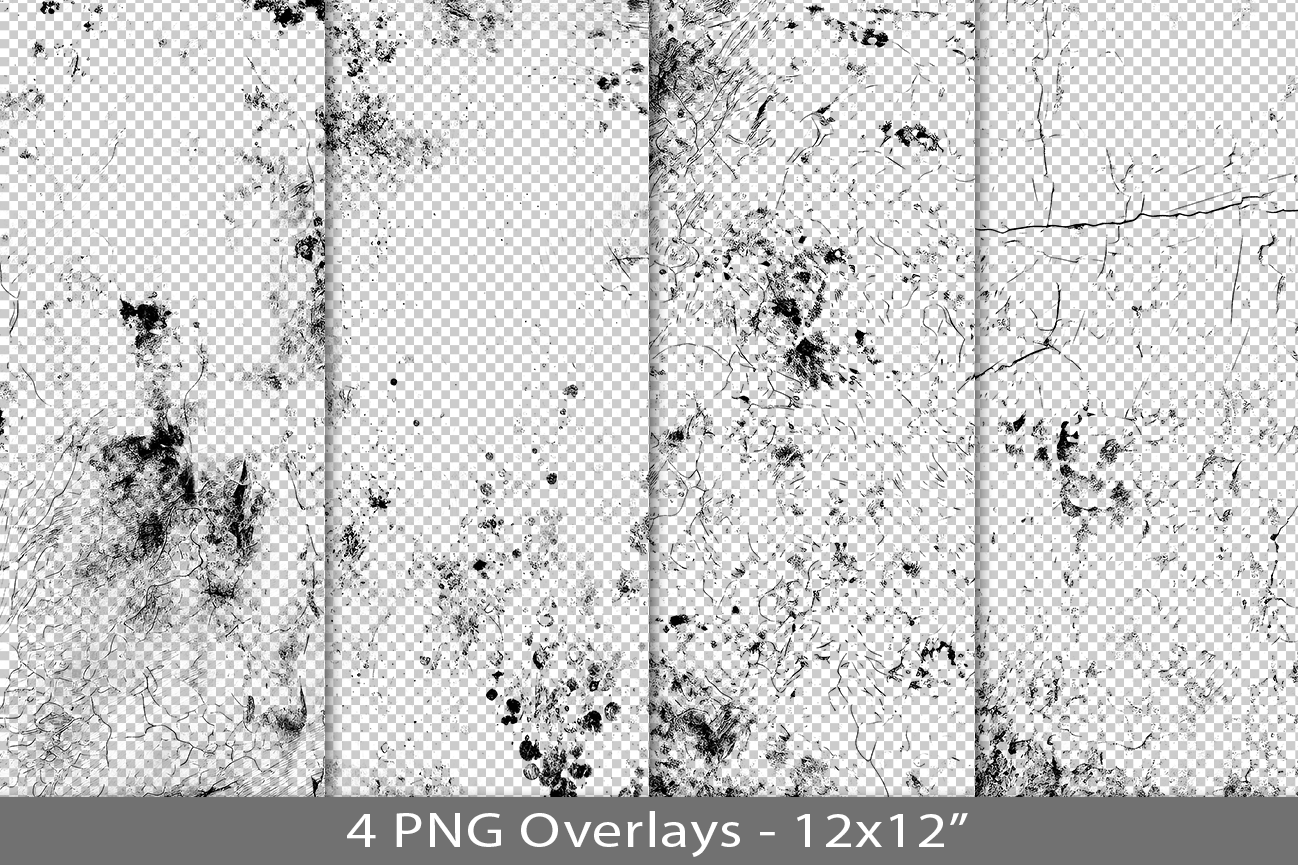 Grunge Texture PNG Overlay