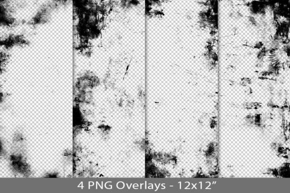 Grunge Texture PNG Overlay