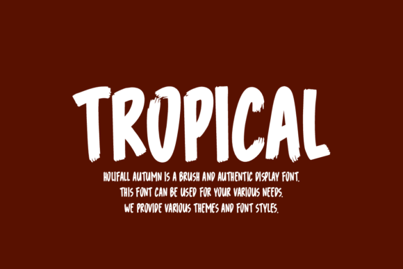 Holifall Autumn Font - Preview 1