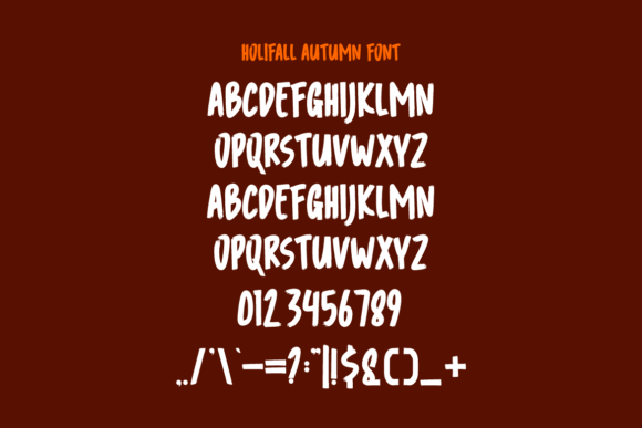 Holifall Autumn Font - Preview 4