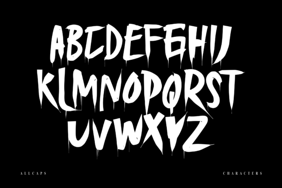 Horror Misteery Font PNG with transparent background - Preview 1