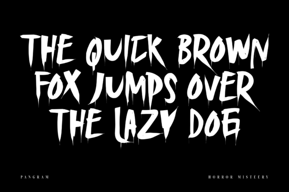 Horror Misteery Font PNG with transparent background - Preview 3
