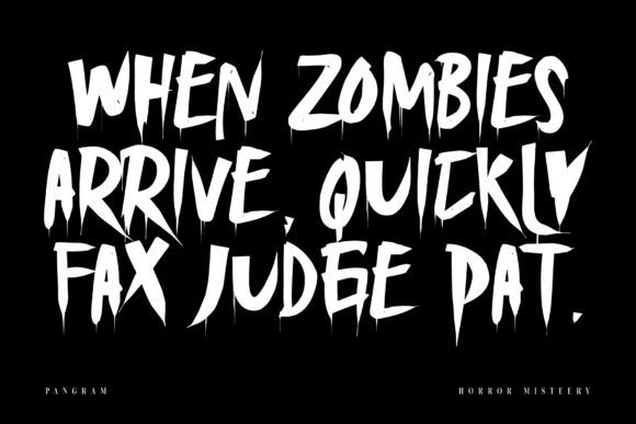 Horror Misteery Font PNG with transparent background - Preview 4