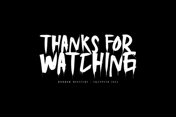 Horror Misteery Font PNG with transparent background - Preview 6