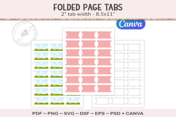 Journal Tab Template Gráfico Manualidades Por Lovelytocu