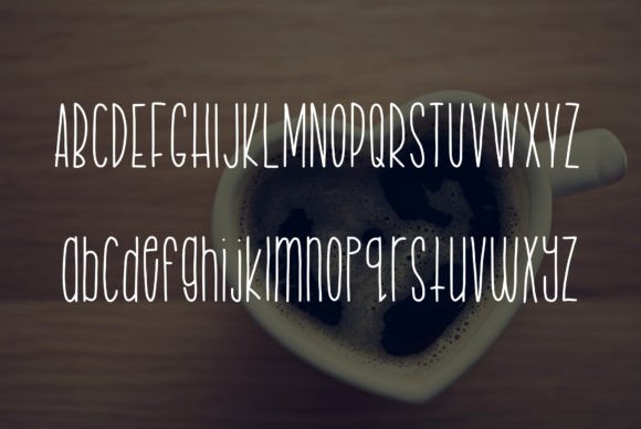 Love Mug Font PNG with transparent background - Preview 1