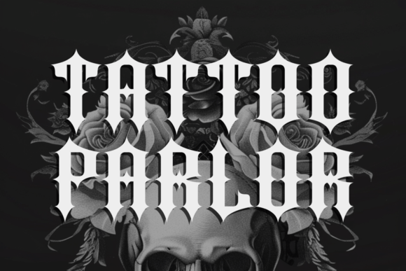 Metal Merry Font PNG with transparent background - Preview 1