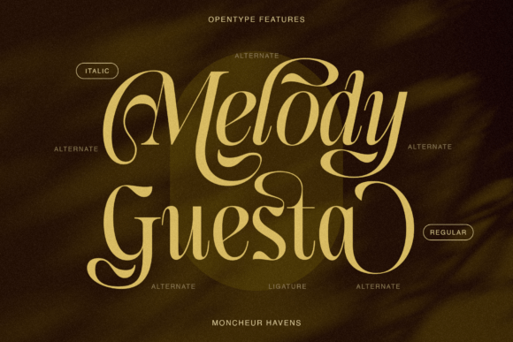 Moncheur Havens Font PNG with transparent background - Preview 6