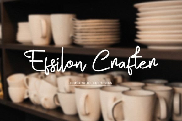 Ollifia Pottery Font PNG with transparent background - Preview 2