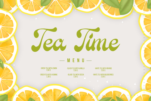 Parlein Santiqa Font PNG with transparent background - Preview 5