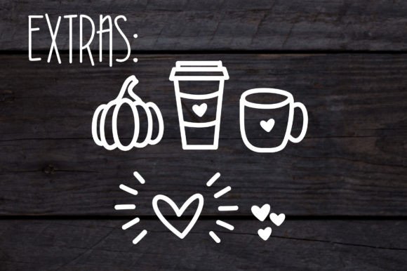 Pumpkin Spice Font PNG with transparent background - Preview 2