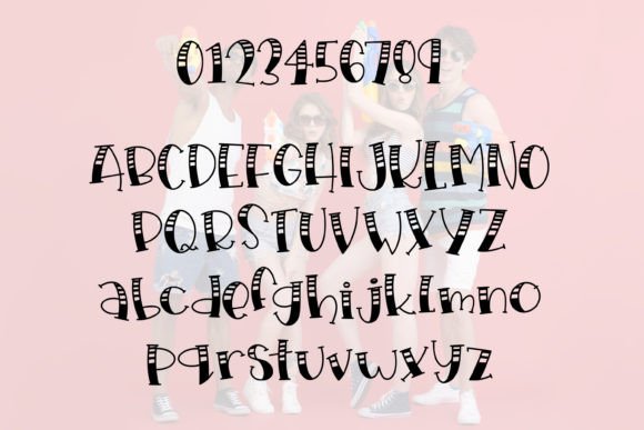 Quirky Quad Goals Font PNG with transparent background - Preview 1