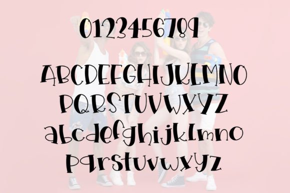 Quirky Quad Goals Font PNG with transparent background - Preview 2
