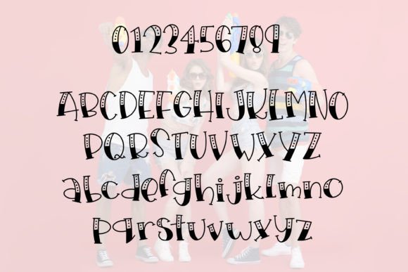 Quirky Quad Goals Font PNG with transparent background - Preview 3