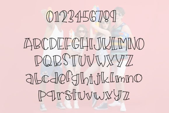 Quirky Quad Goals Font PNG with transparent background - Preview 4