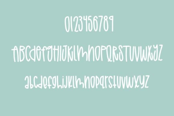 Rainy April Font PNG with transparent background - Preview 1