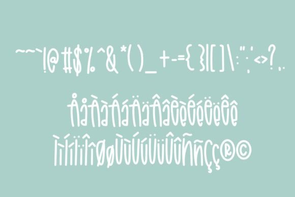 Rainy April Font PNG with transparent background - Preview 2