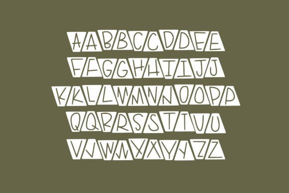 Retro Diner Font PNG with transparent background - Preview 1