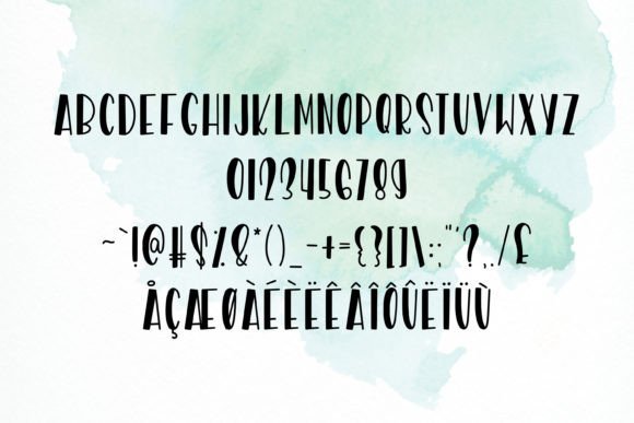 Rip Tide Font PNG with transparent background - Preview 1