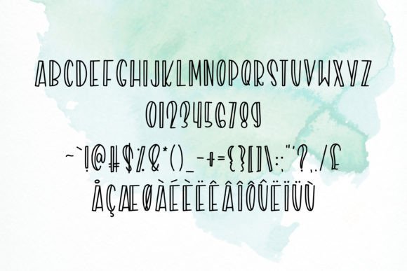 Rip Tide Font PNG with transparent background - Preview 2