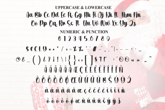 Santa Delight Font PNG with transparent background - Preview 6