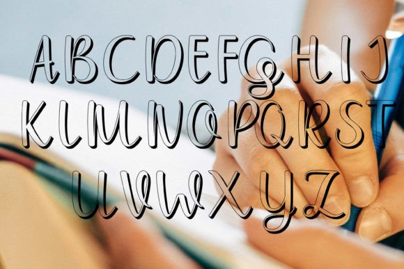 Sheger 3d Font PNG with transparent background - Preview 1