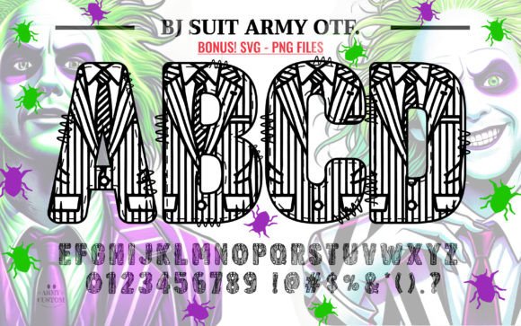 Beetljuice Army Bundle Font - Preview 1