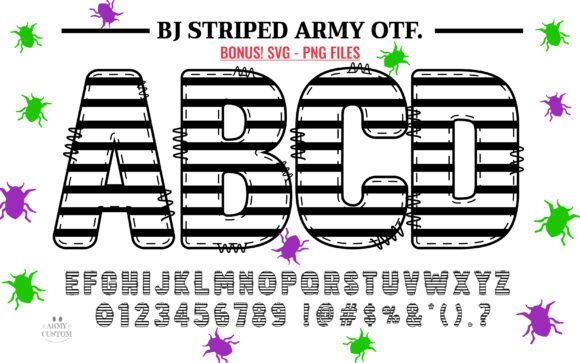 Beetljuice Army Bundle Font - Preview 3