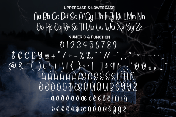 Black Spooky Font - Preview 6
