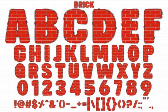 Brick Font - Preview 1