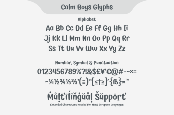 Calm Boys Font - Preview 4