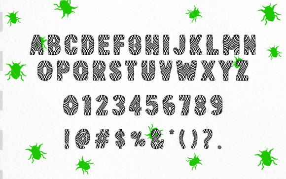 Checkered Army Font - Preview 2