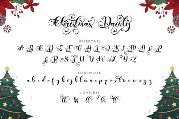 Christmas Dainty Font - Preview 6