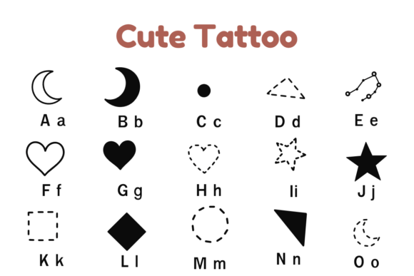Cute Tattoo Font - Preview 1